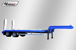 ЧМЗАП 93853-013-02 Полуприцеп-тяжеловоз трал, 26,2 т., 2-х осн., мех. трапы