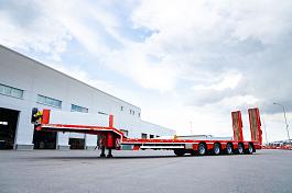 TIRKON LWB5A, П/п трал раздвижной, 5 осей, г/п 56,2т.